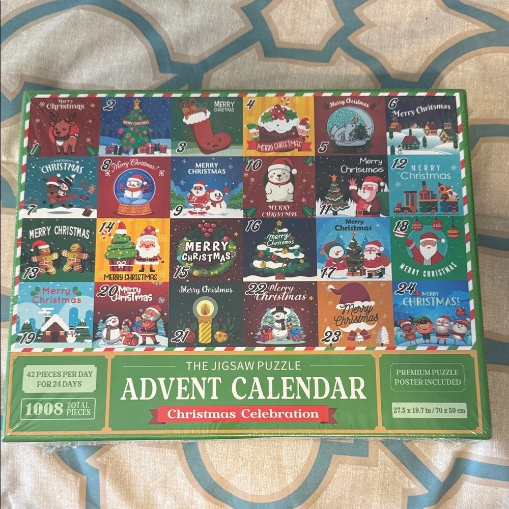 SEALED Christmas Celebration Advent Calendar Jigsaw Puzzle